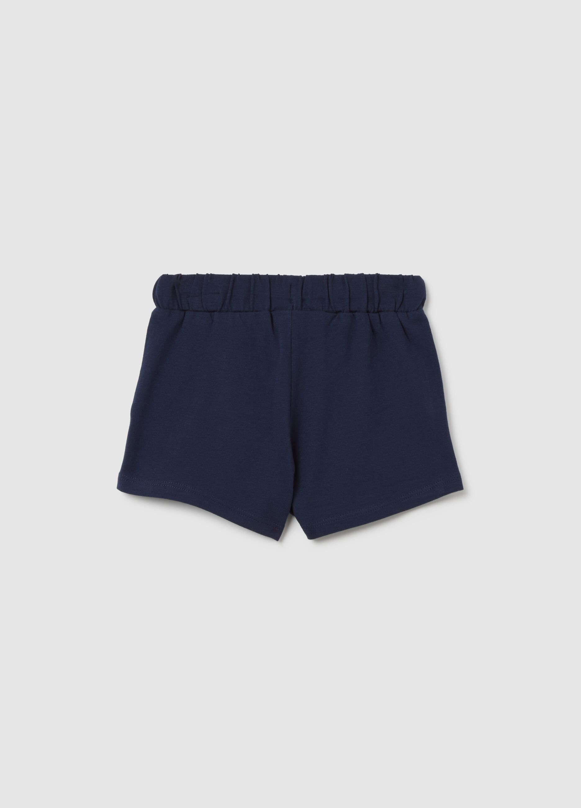 Girls’ blue shorts in 100% cotton with regular fit