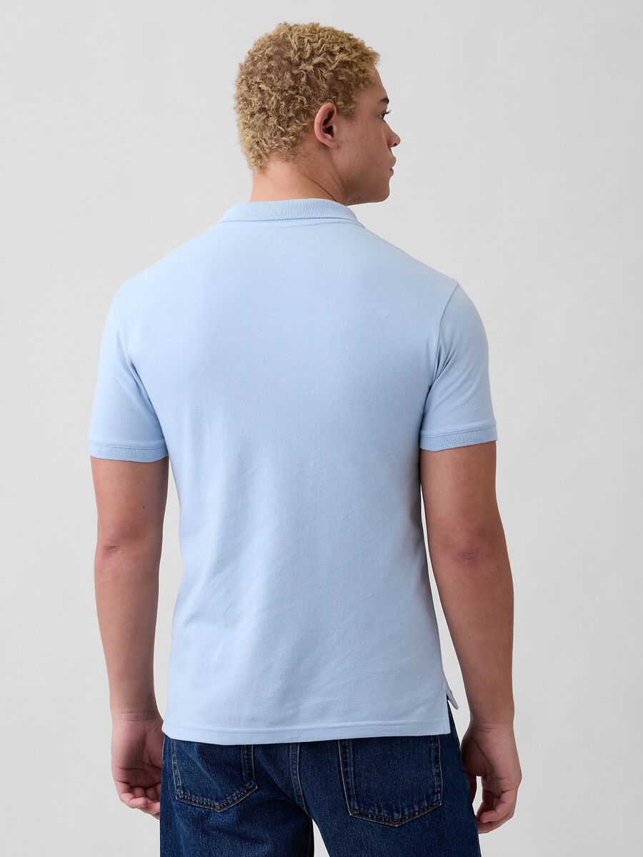 Short-sleeve cotton polo shirt_1