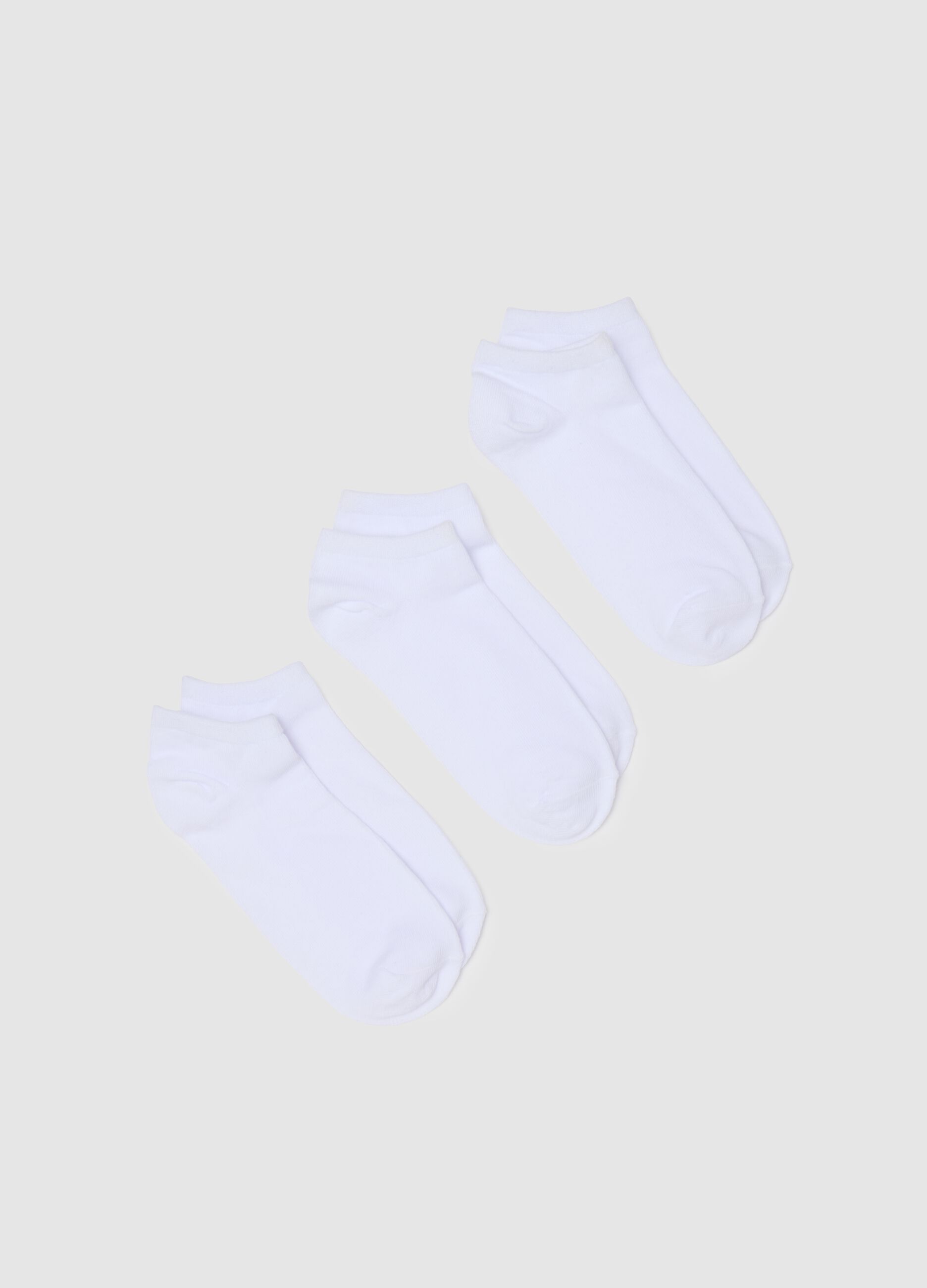 Women's Short White Cotton Socks