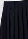 Blue stretch fabric skirt with regular fit_5
