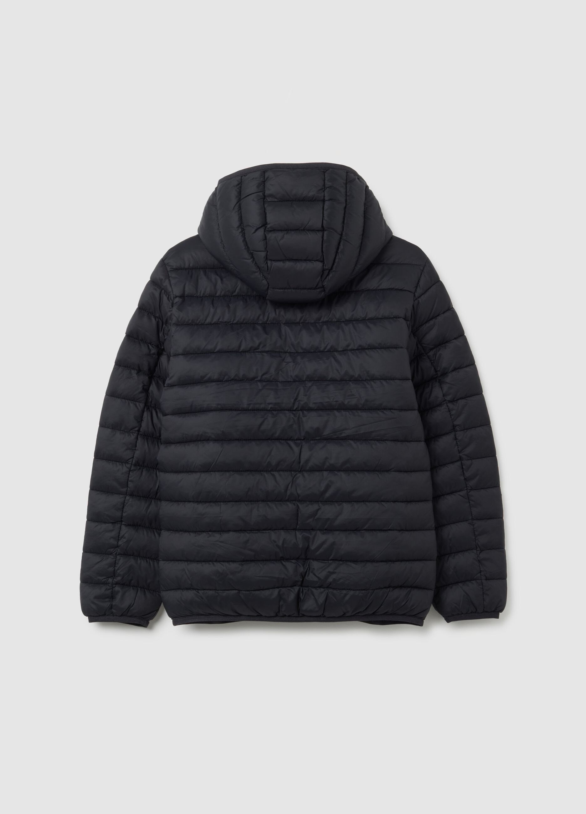 Giacca da ragazzo in misto nero regular fit