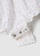 White pure cotton romper for baby girl_2