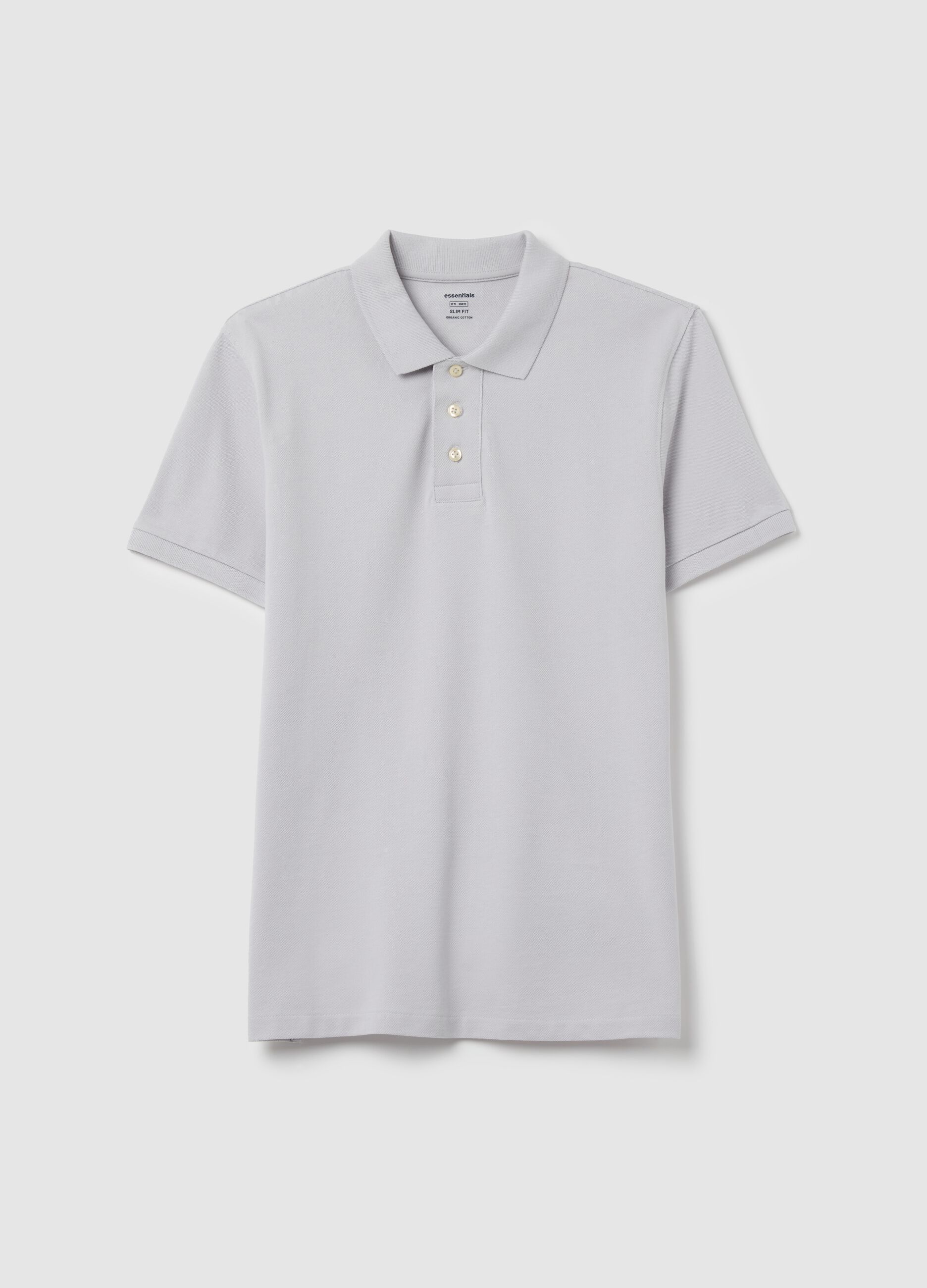 Slim-fit polo shirt in organic cotton