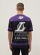 Los Angeles Lakers Regular Fit Multicolour Pure Cotton T-Shirt_3