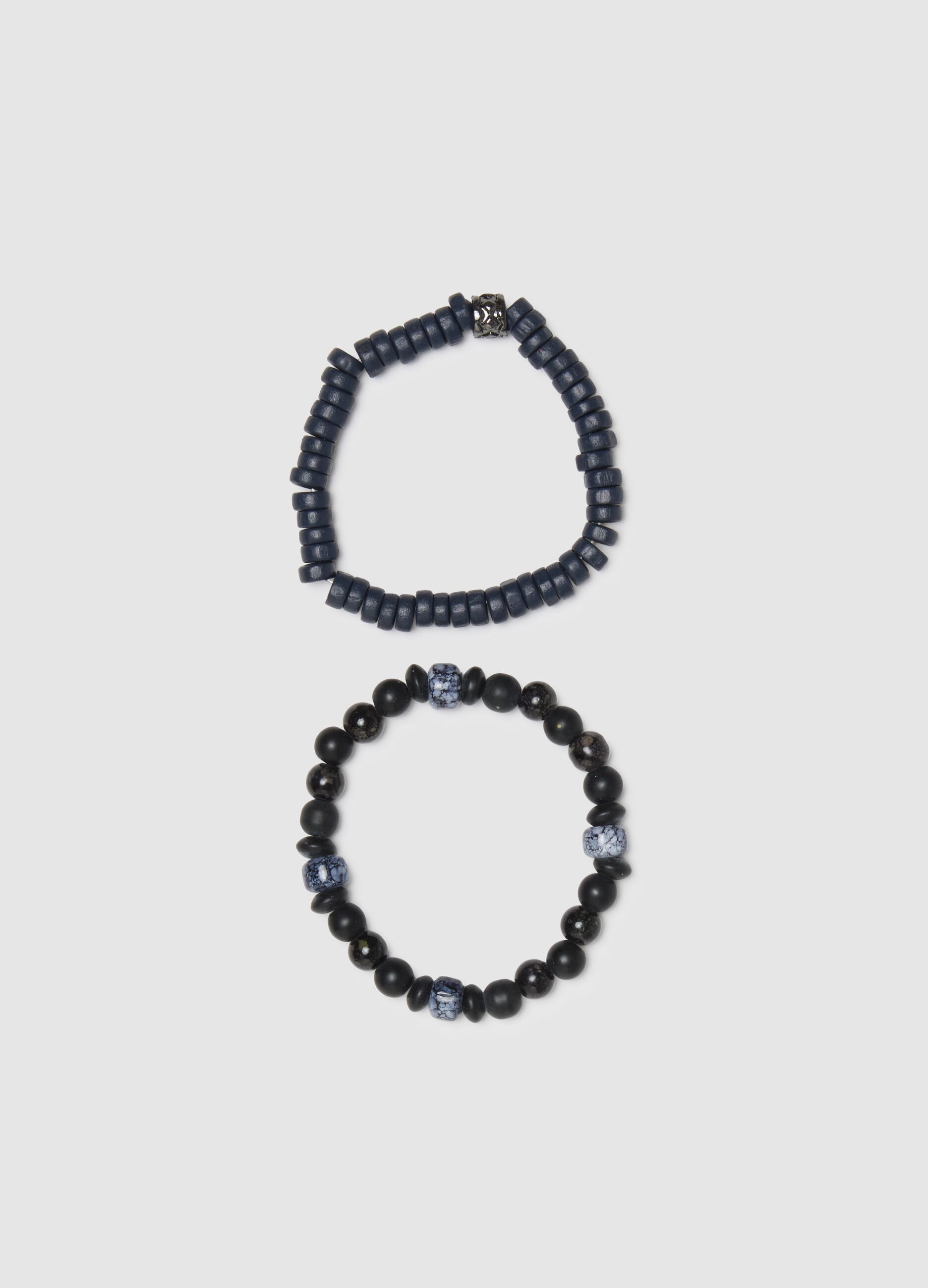 Multicolour Glass Bracelet Twin Pack