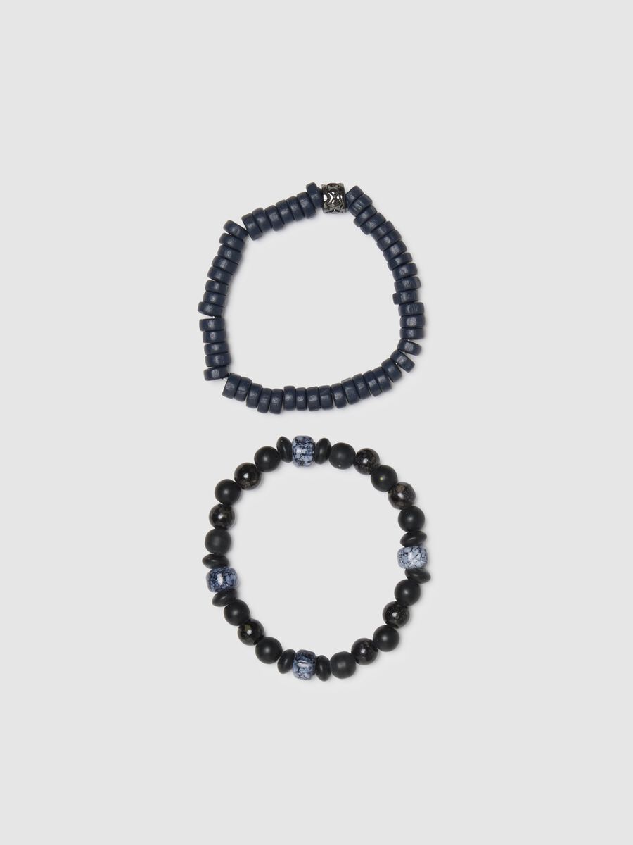 Bipack bracciali in vetro multicolor_0