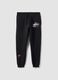 Pantaloni sportivi neri in misto cotone con stampa Miami Heat_0