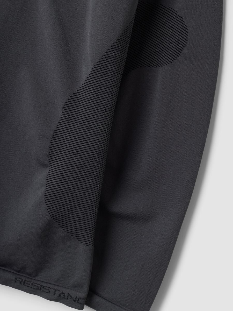 Grey thermal long-sleeve stretch T-shirt, 2-way stretch ALTAVIA_7