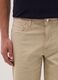 Bermuda beige in cotone elasticizzato a cinque tasche_3