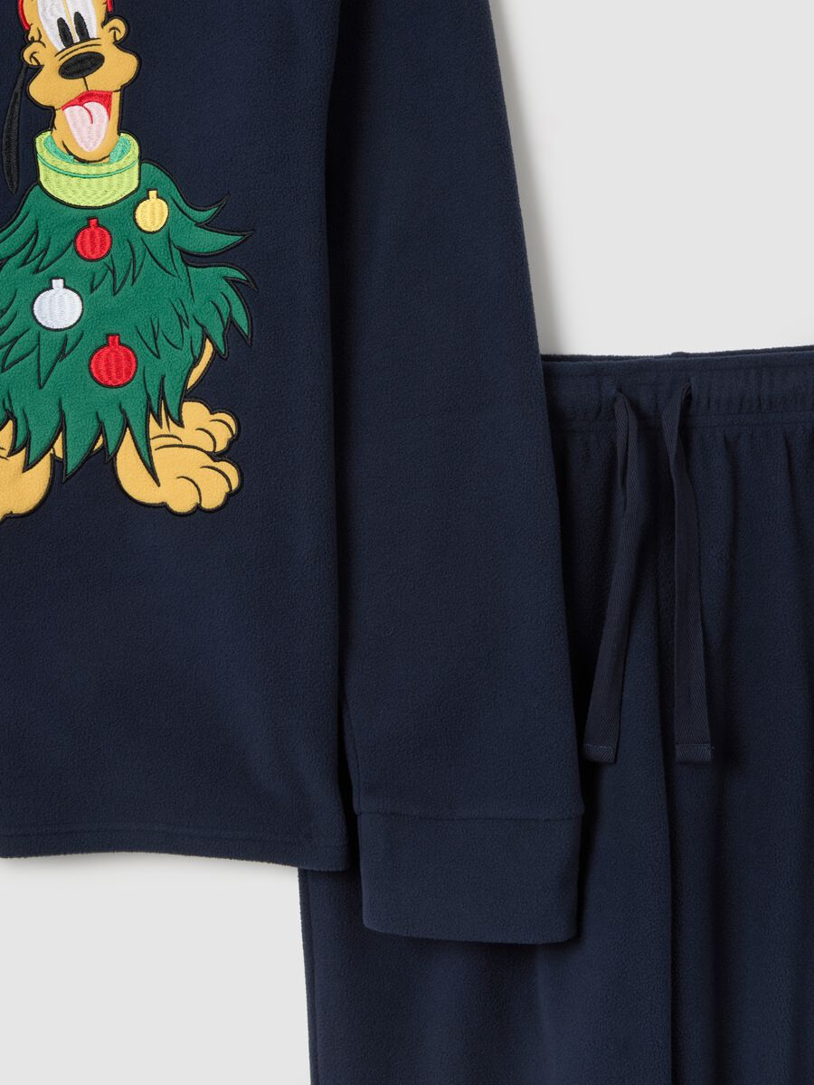 Pigiama natalizio blu regular fit con stampa Disney_5