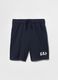 Navy blue shorts in cotton-polyester blend GAP Kids_4