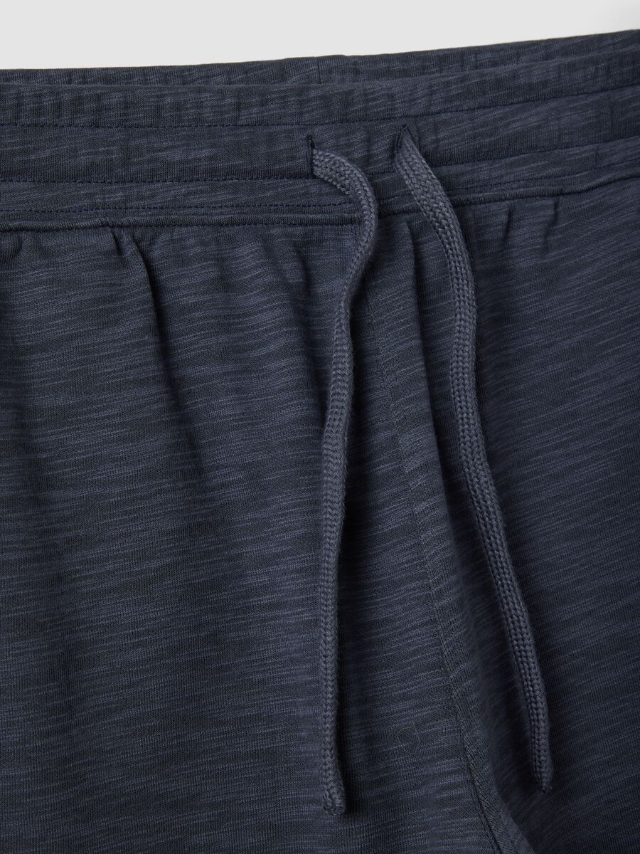 Grey cotton-blend pyjama shorts, regular fit_1