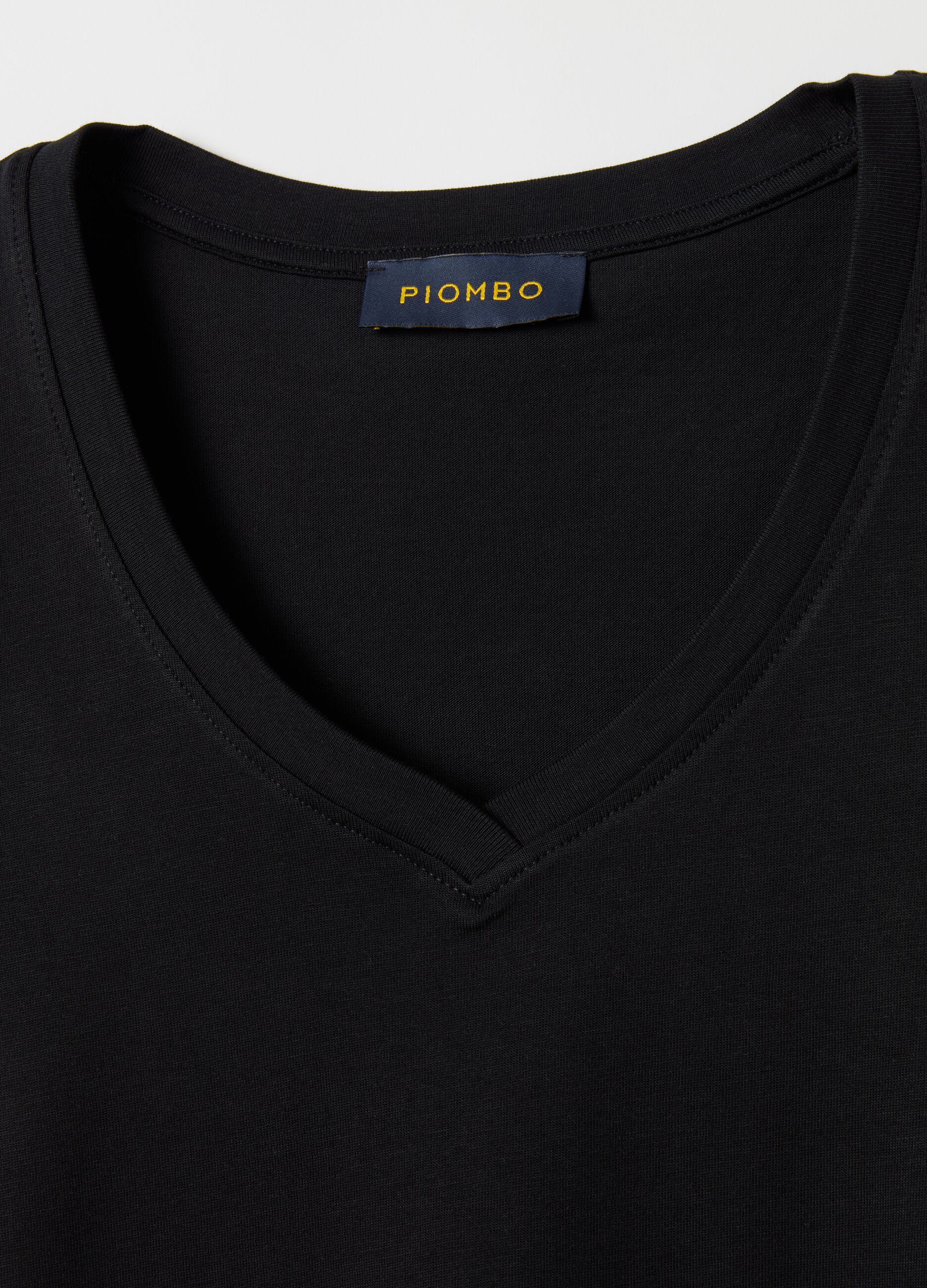 Cotton V-neck T-shirt