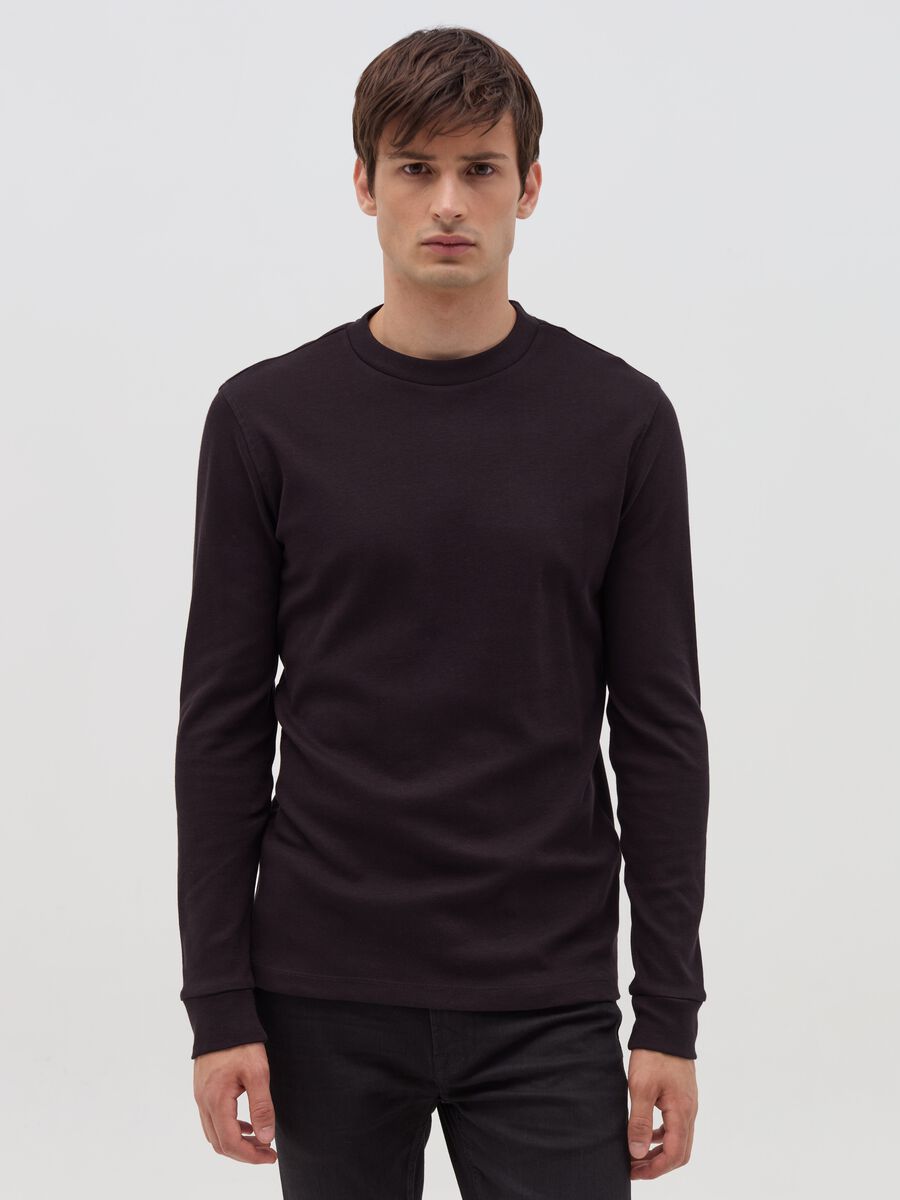 Long-sleeved T-shirt in cotton_0