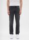 Black slim fit denim jeans_1