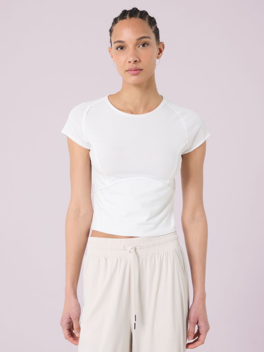 Cropped T-shirt with exposed seams ALTAVIA STUDIO_1