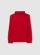 Kids' red high-neck cotton jumper, regular fit_0