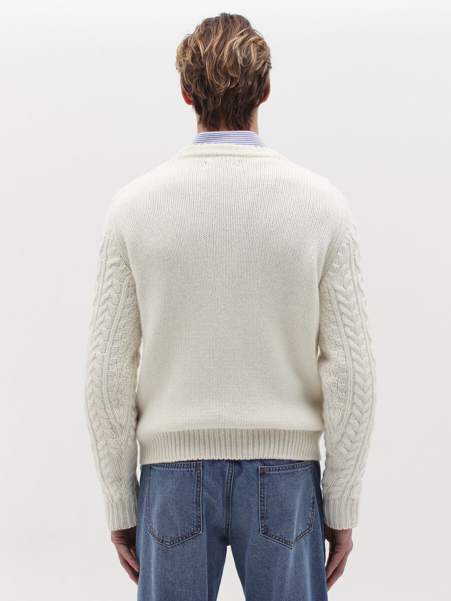 Pullover in braided wool_3