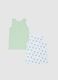 Two-pack of multicolour pure cotton vests for children in regular fit_1
