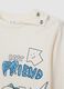 White pure cotton children's regular fit t-shirt with dinosaurs_3