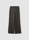 Pantaloni grigi in misto lana e viscosa flare fit_4