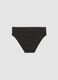 Black organic cotton regular-waist briefs with Lurex_1