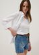 Blue pure cotton denim shorts_0