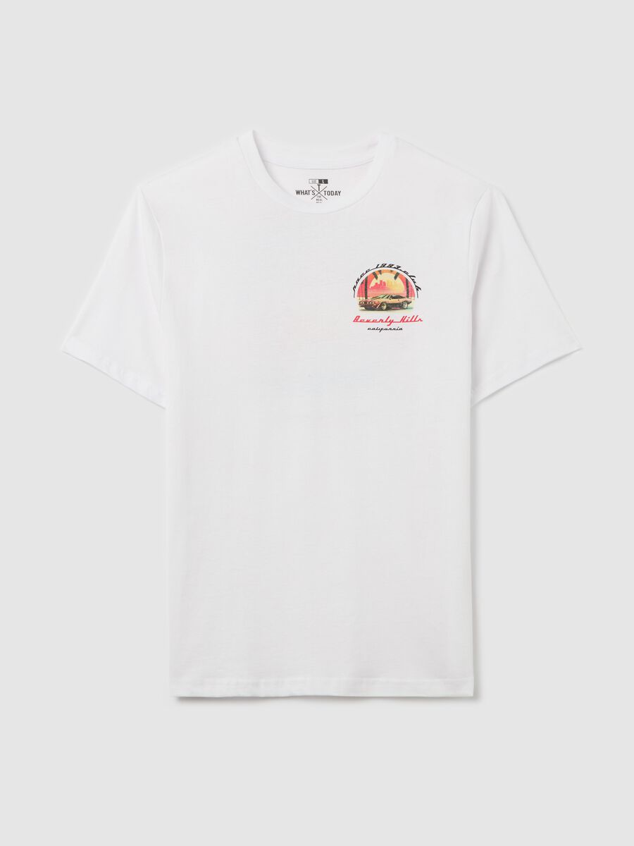 Cotton T-shirt with "Beverly Hills Race" print_4