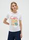 White regular fit pure cotton T-shirt_0