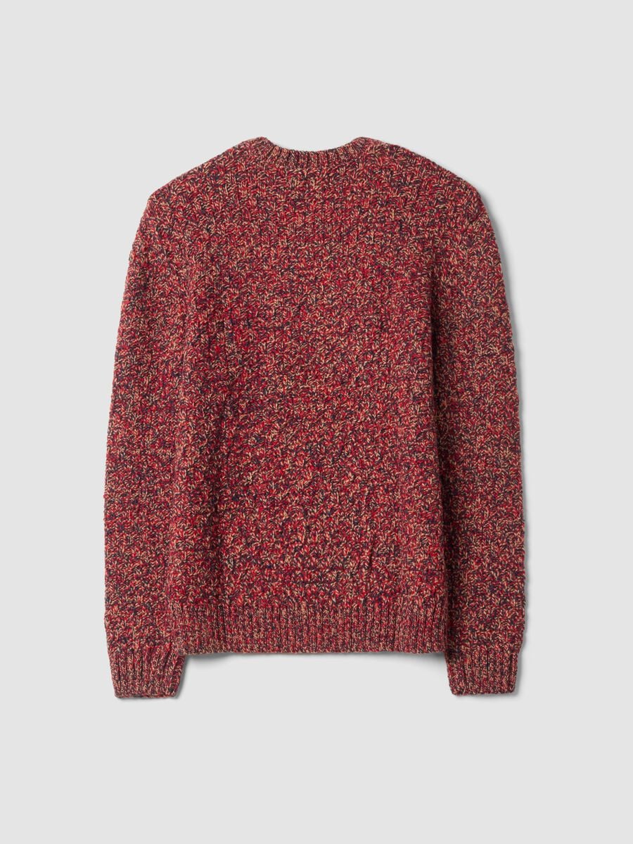 Maglione girocollo multicolor in misto lana regular fit_6