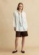 White pure linen shirt with oversized fit_1