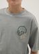 Boys' Green Pure Cotton Oversized Fit T-shirt with Skull_2