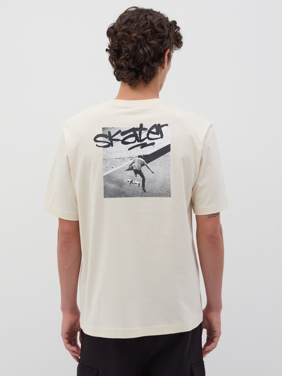 Cotton round neck T-shirt with print_3