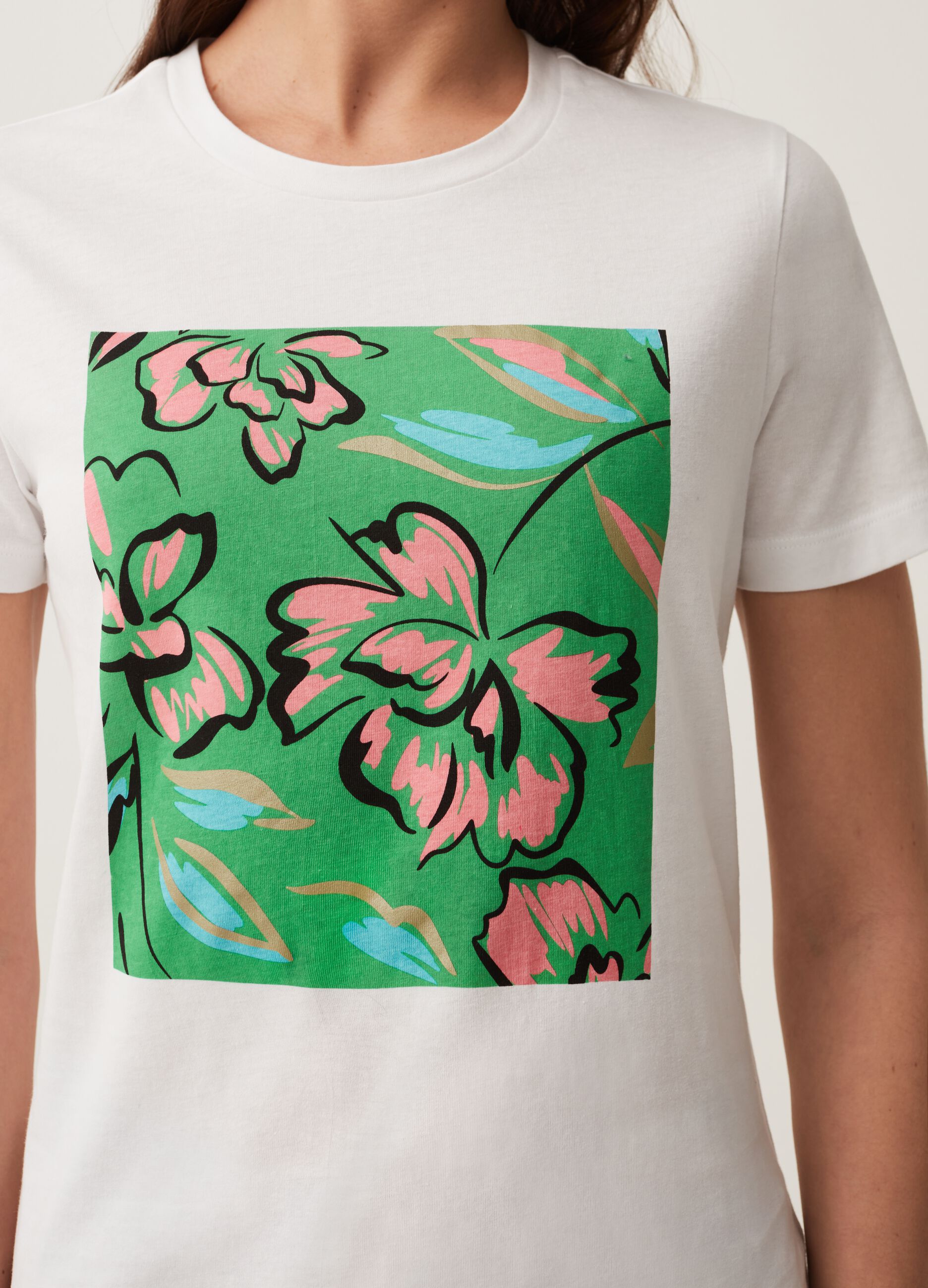 T-shirt in cotone con stampa_3