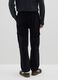 Black pure cotton cargo trousers regular fit_3