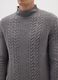 Grey Regular Fit Knitted Pullover_3