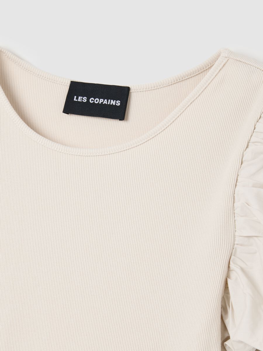 Women's Long Beige Dress in Pure Cotton Regular Fit_5