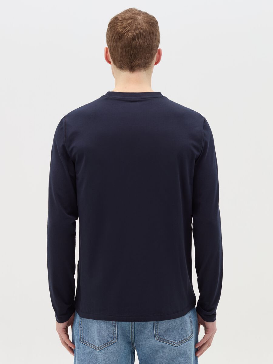 Long-sleeved T-shirt in stretch cotton_3