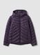 Purple Ultralight Quilted Jacket with Hood and Zip_4
