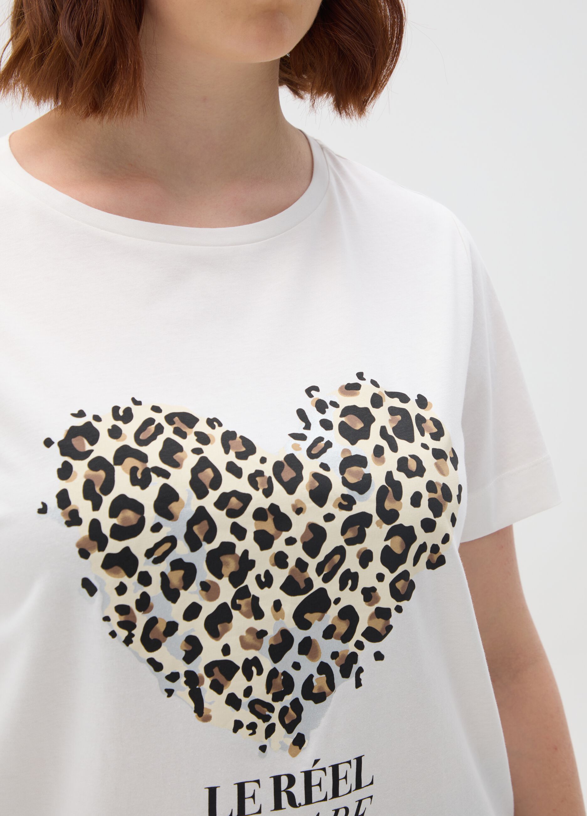 Women's White Pure Cotton T-shirt