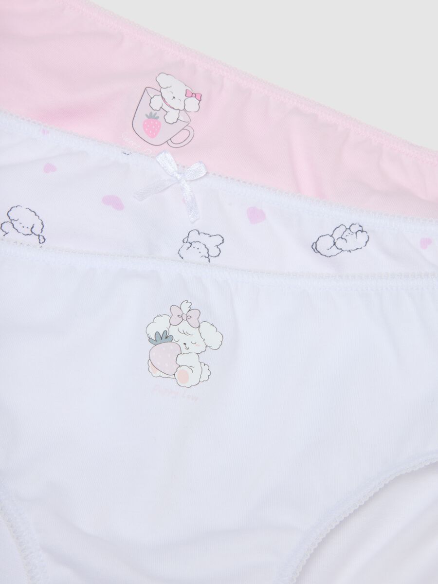 Girls' multicolour pure cotton multipack briefs_2