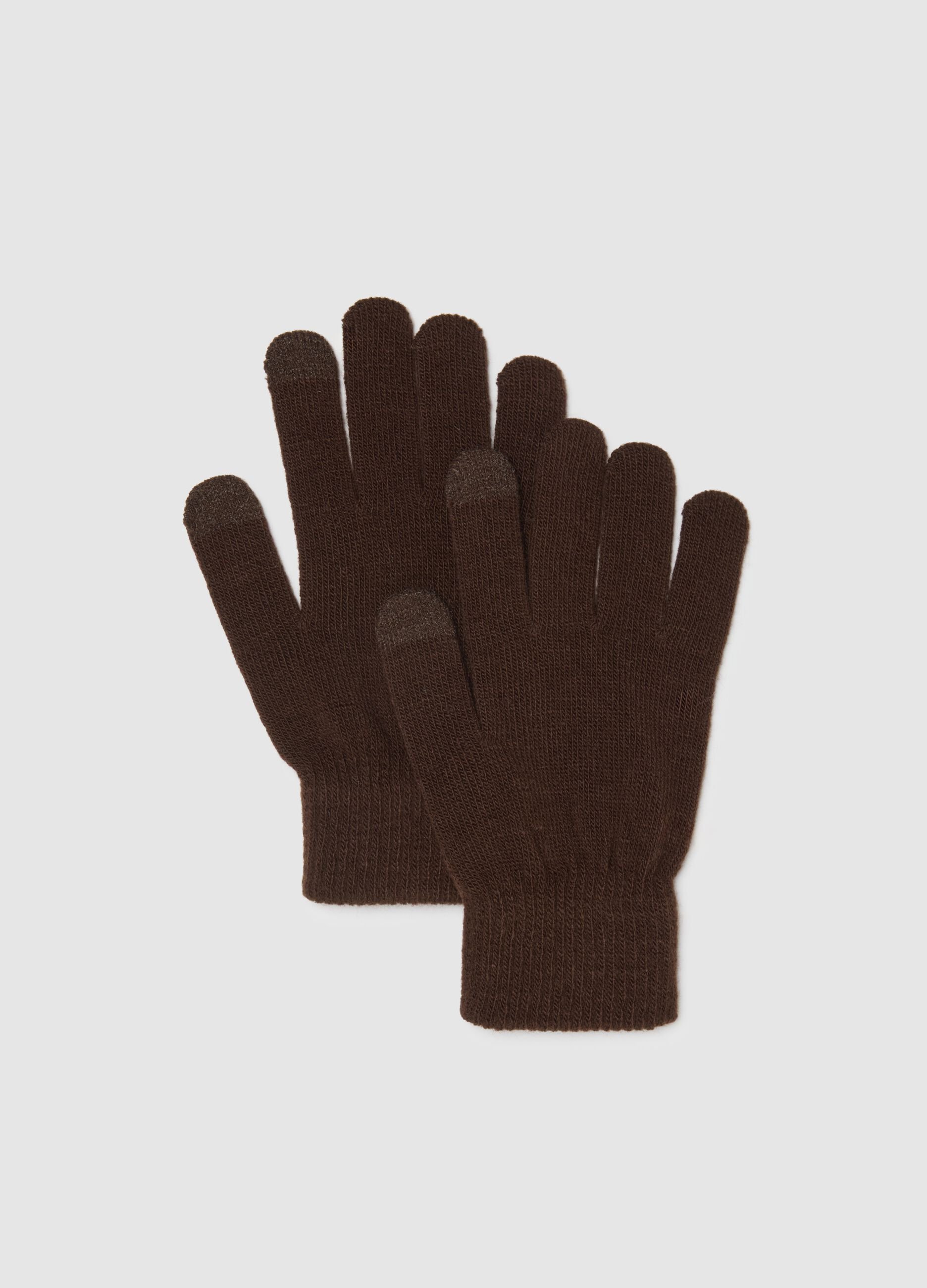 Brown gloves