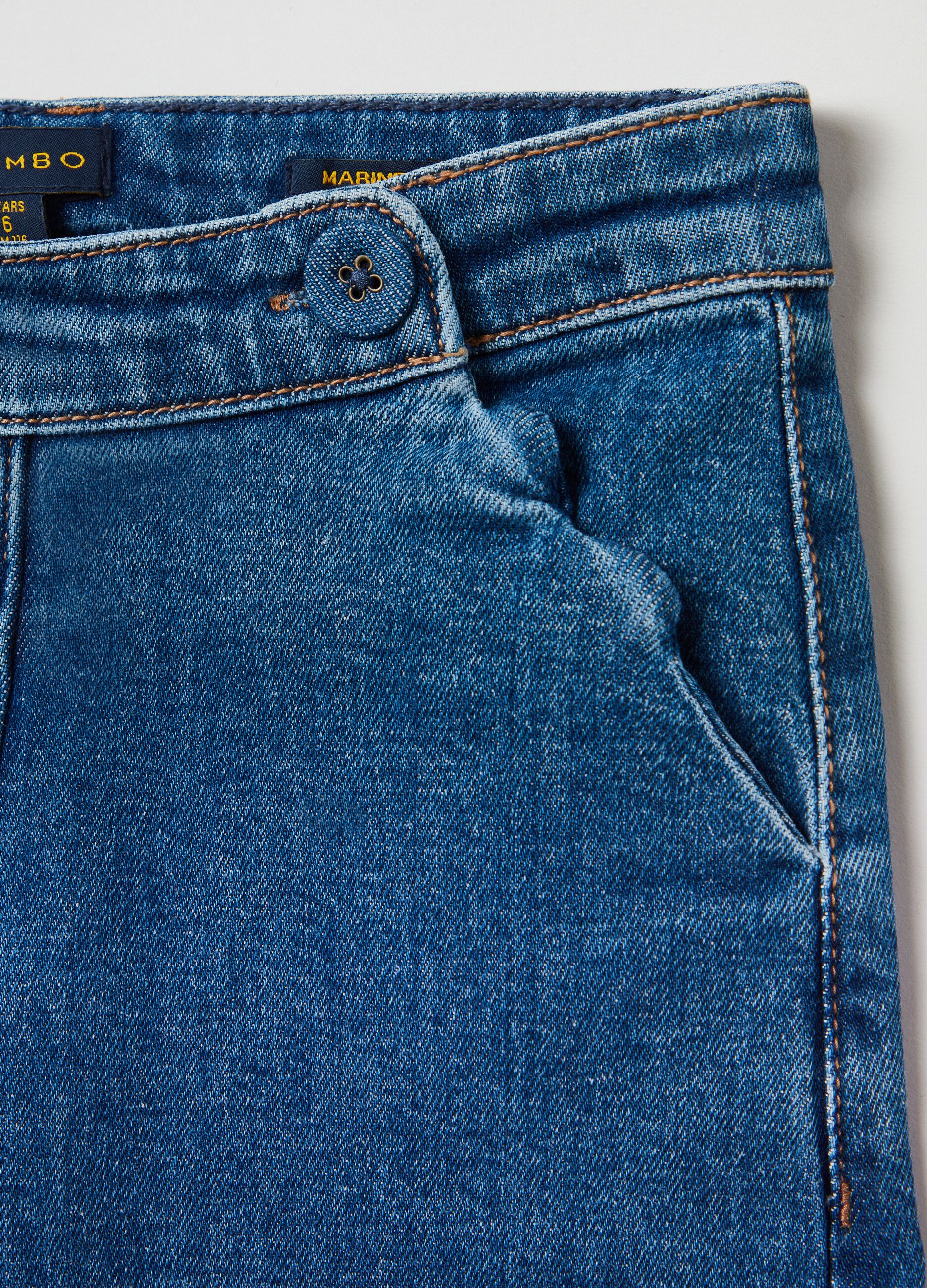 Jeans marine con tasche_2