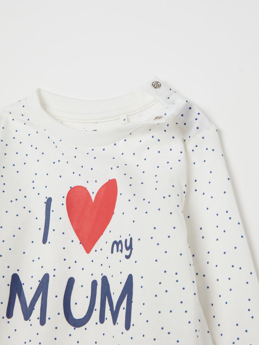 Pigiama con stampa I Love Mum_2
