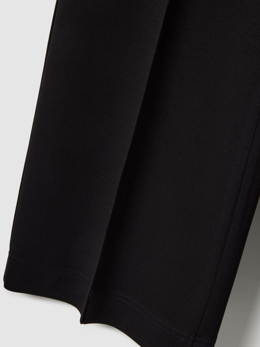 Black Flare Fit Leggings_5