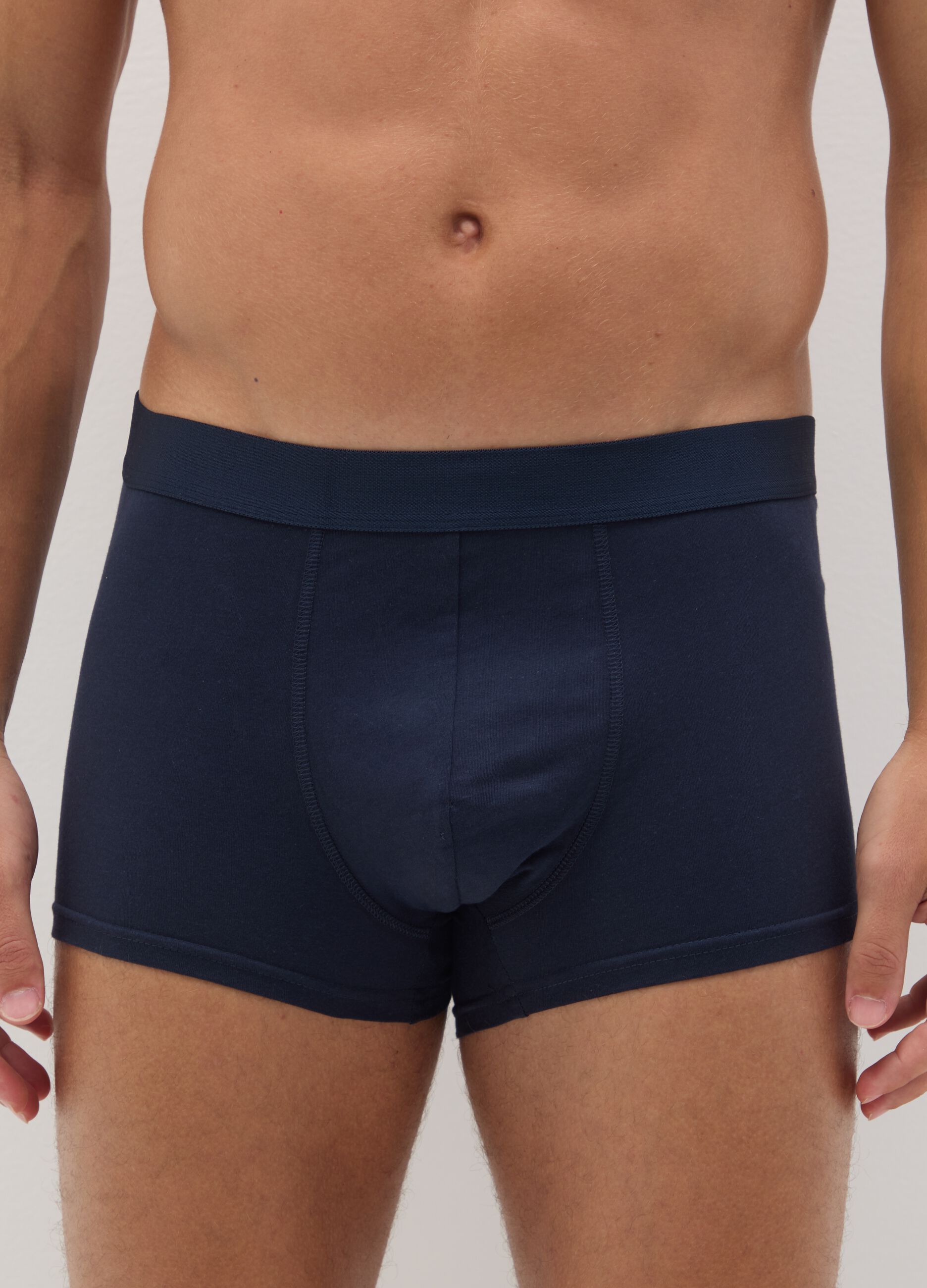 Regular fit blue pure cotton boxer set