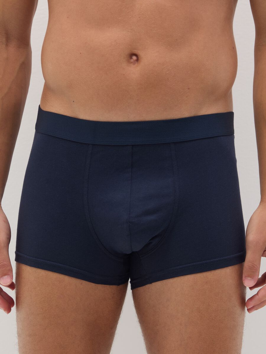 Regular fit blue pure cotton boxer set_1