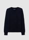 Blue pure wool regular fit sweater_4