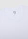 White regular fit crew neck T-shirt in pure cotton_5
