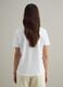White pure cotton T-shirt regular fit deep V_3